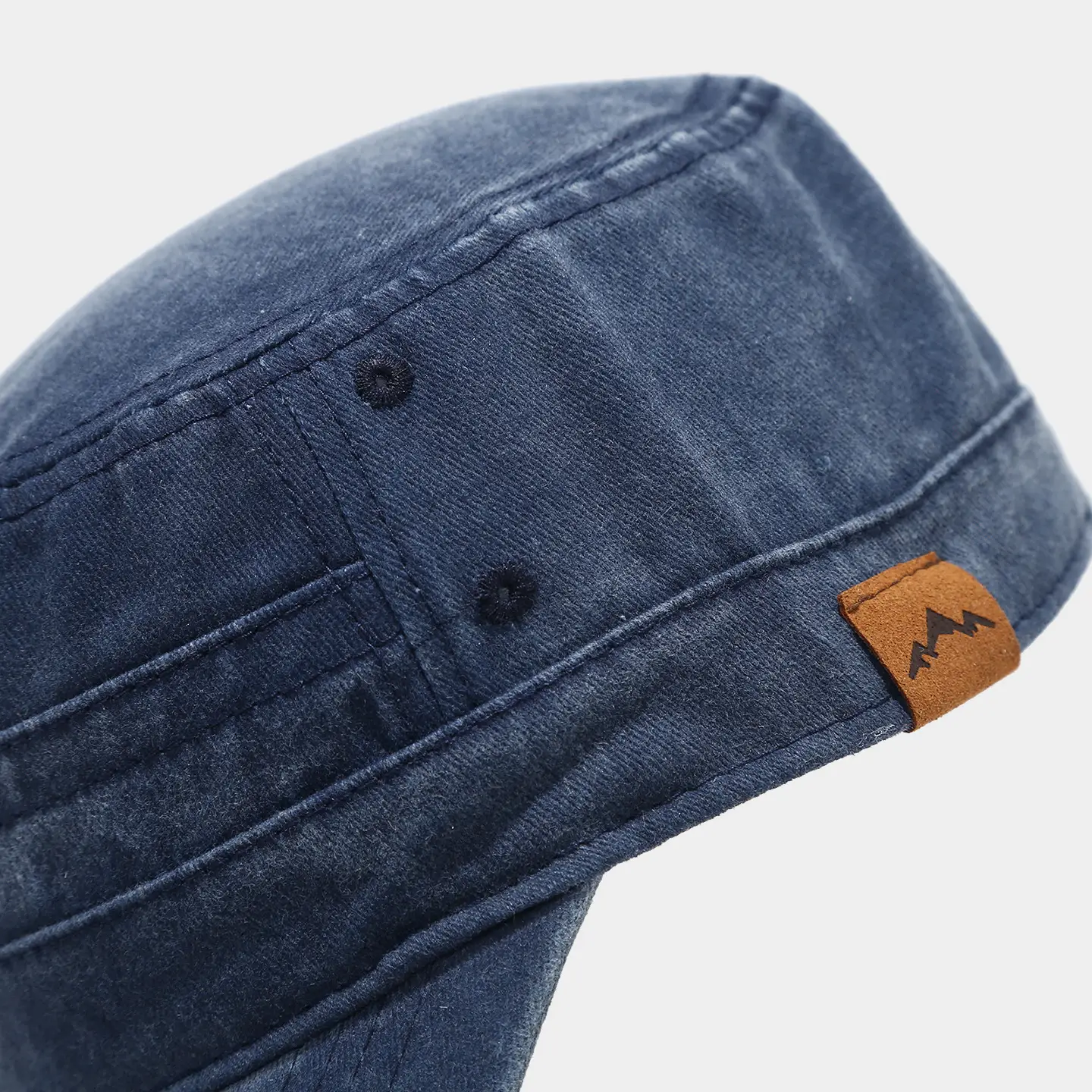 2026 Mountain Peak Leather Label Military Hat Men Women — feature 9