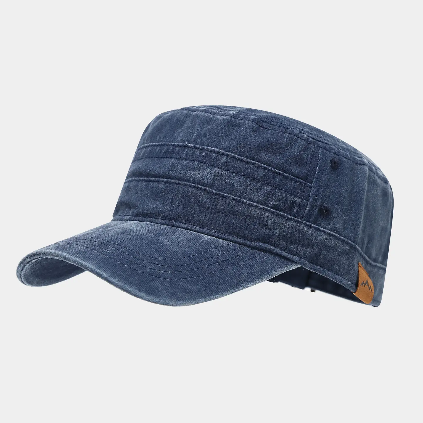 2026 Mountain Peak Leather Label Military Hat Men Women - Image 4