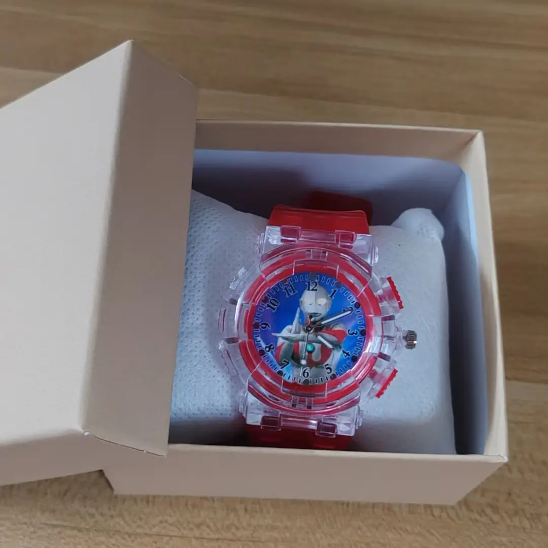 Tiga Cartoon Watch Boys and Girls Flash Version Metroid Douyin Same Style Birthday Gift 2024 New Style — feature 12