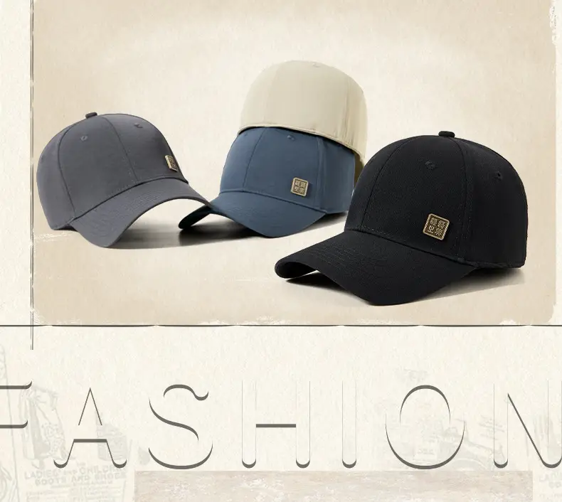 Men's White Elastic Baseball Cap Water Resistant Sunshade — feature 15