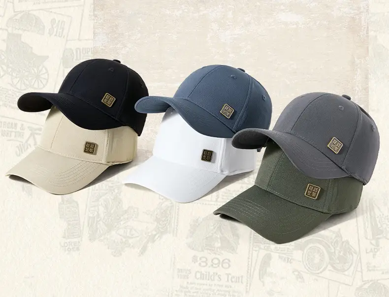 Men's White Elastic Baseball Cap Water Resistant Sunshade — feature 16