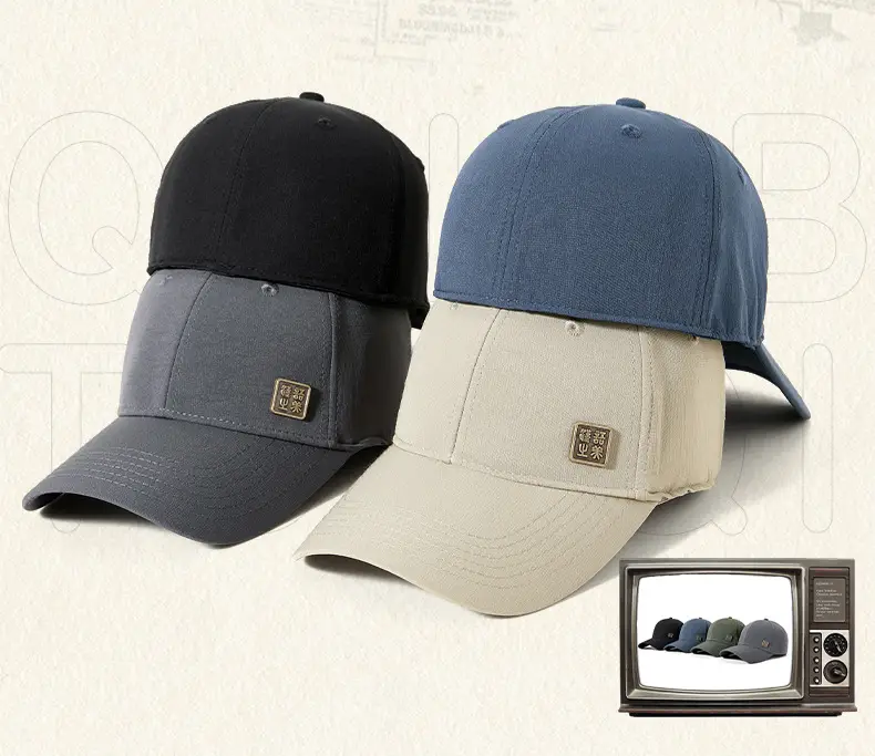 Men's White Elastic Baseball Cap Water Resistant Sunshade — feature 17