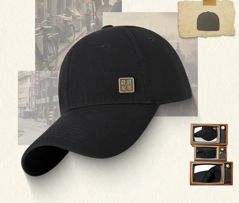 Men's White Elastic Baseball Cap Water Resistant Sunshade — feature 2