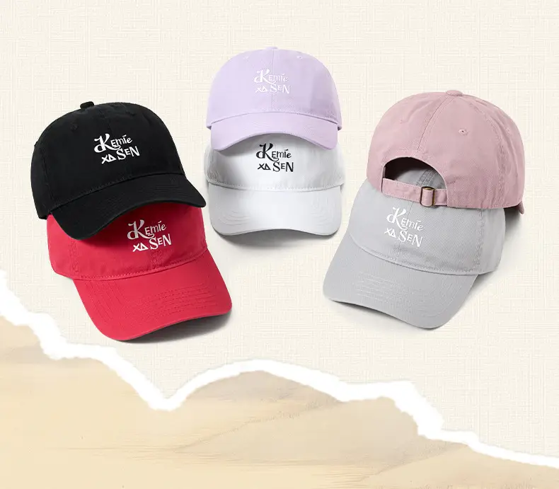 Men Vintage Washed Cotton Cap with Logo — feature 12
