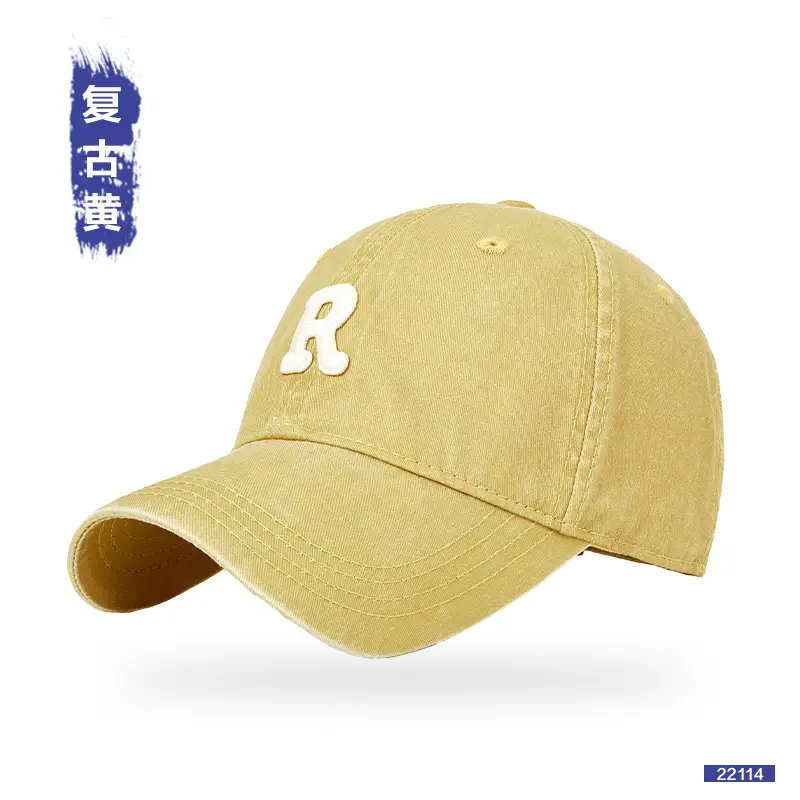 Men R-Label Vintage Washed Cap Grey Large - Image 7