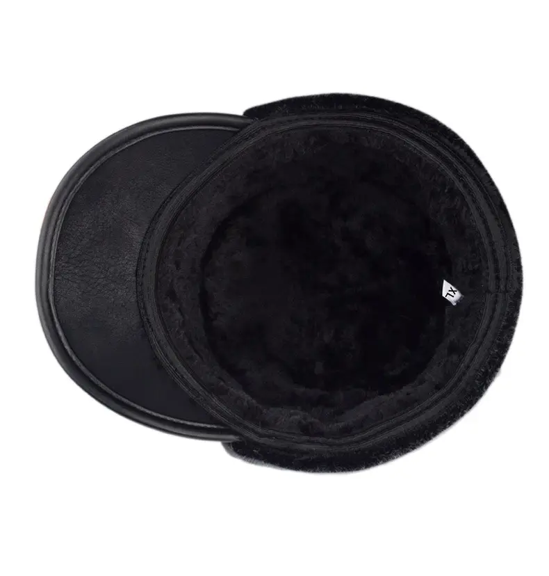 Black Cotton Winter Cap for Elderly Men — feature 15