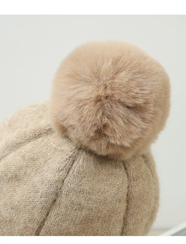 Korean Style Fleece Lined Winter Cap for Women — feature 21
