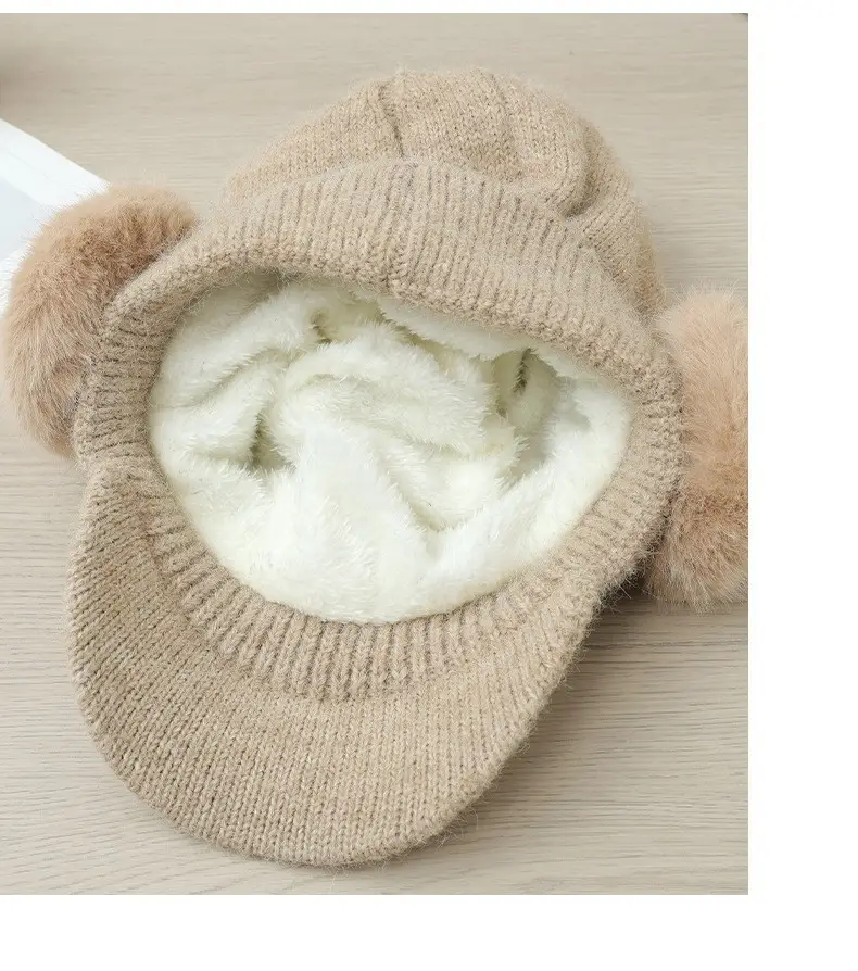 Korean Style Fleece Lined Winter Cap for Women — feature 22