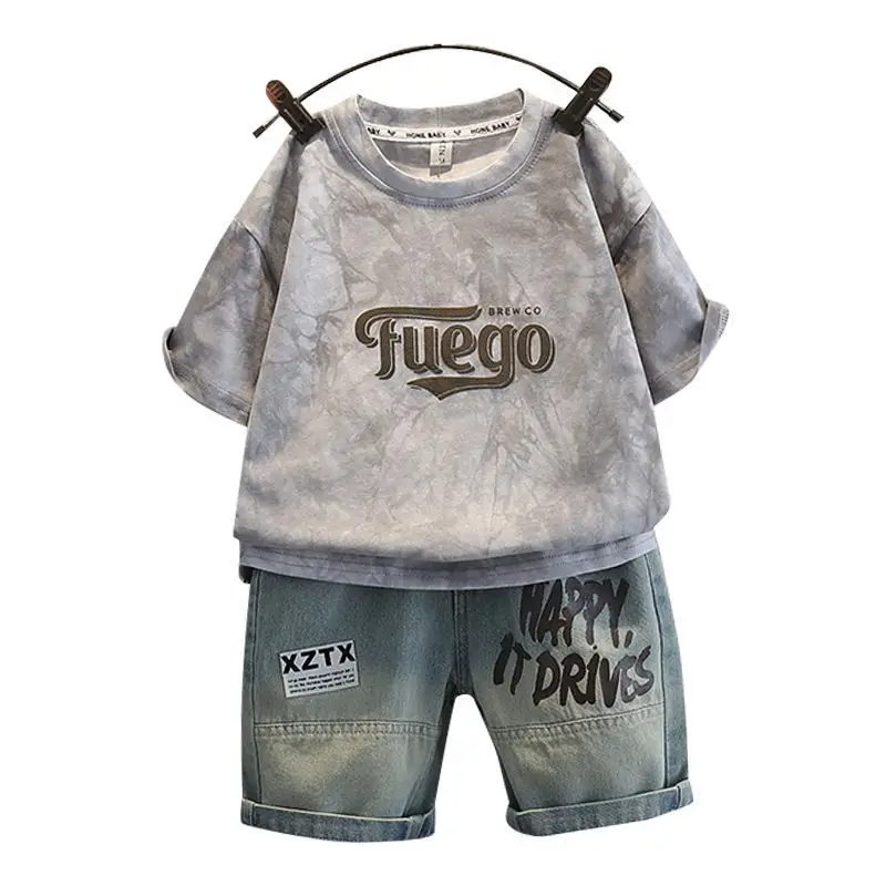 Boys Summer Outfit 2026 Tie-Dye T-Shirt & Shorts Set - Image 8