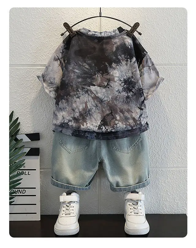 Boys Summer Outfit 2026 Tie-Dye T-Shirt & Shorts Set — feature 10