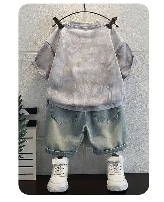 Boys Summer Outfit 2026 Tie-Dye T-Shirt & Shorts Set — feature 6