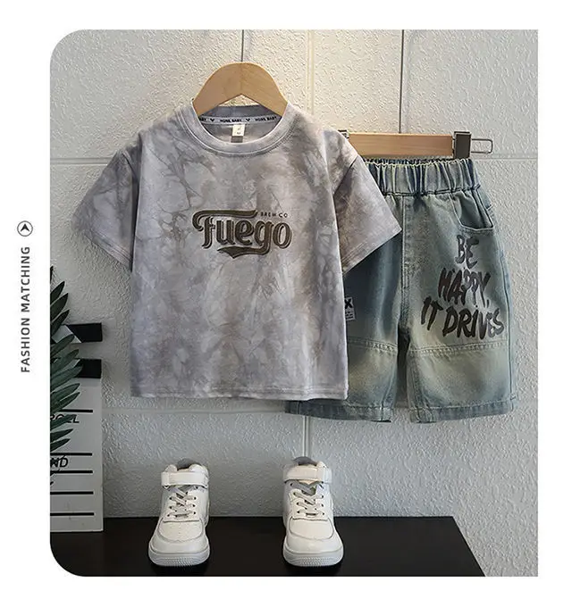 Boys Summer Outfit 2026 Tie-Dye T-Shirt & Shorts Set — feature 8