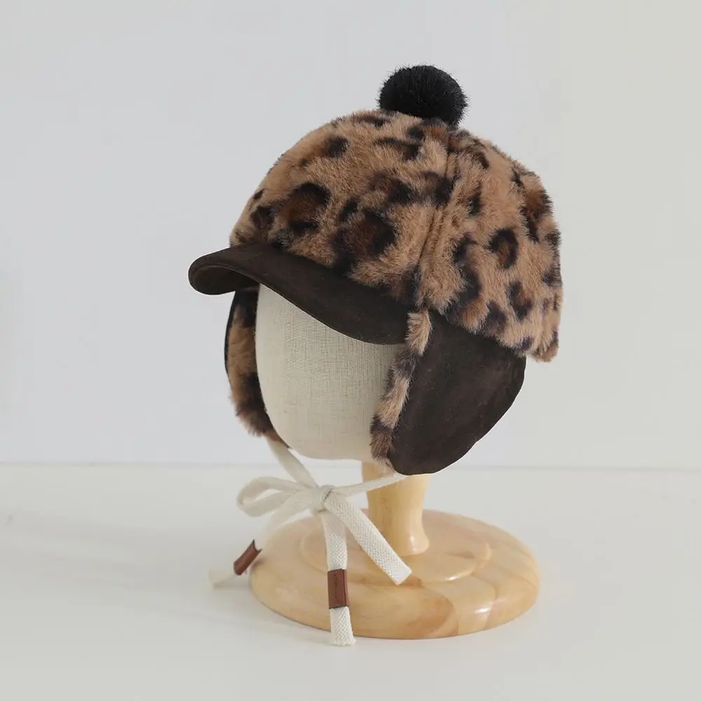 Winter Korean Retro Stuffed Hat for Boys Girls Warm Ear Protection — feature 4