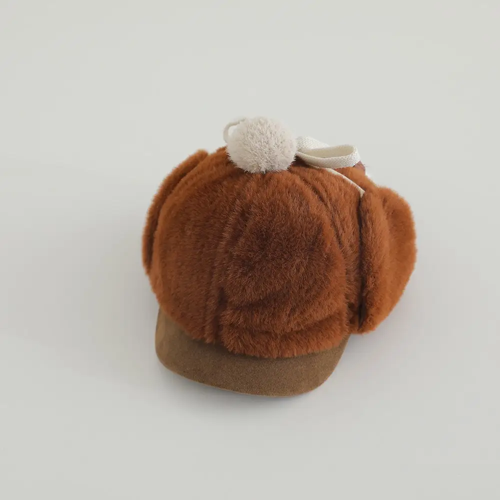 Winter Korean Retro Stuffed Hat for Boys Girls Warm Ear Protection — feature 9