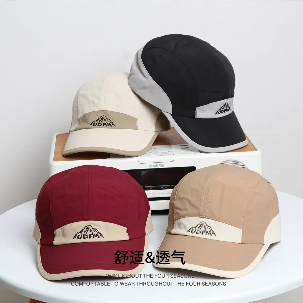 Lucap Black Peaked Baseball Cap Lightweight Carry - Image 14