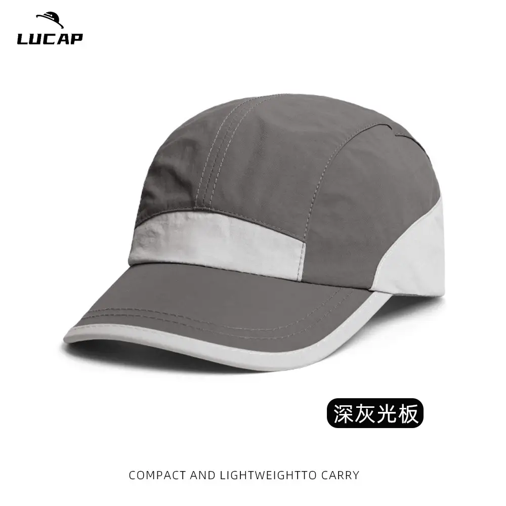 Lucap Black Peaked Baseball Cap Lightweight Carry - Image 12