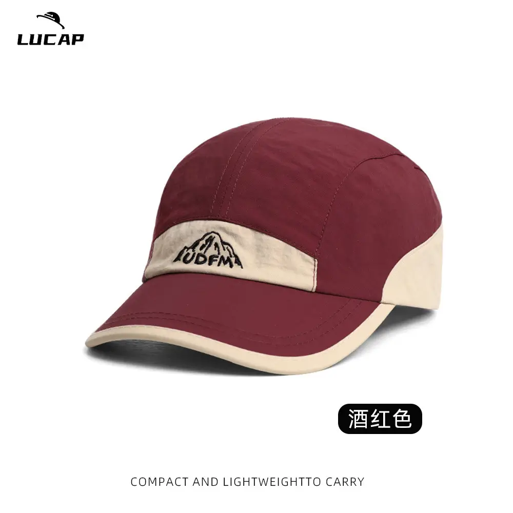 Lucap Black Peaked Baseball Cap Lightweight Carry - Image 2