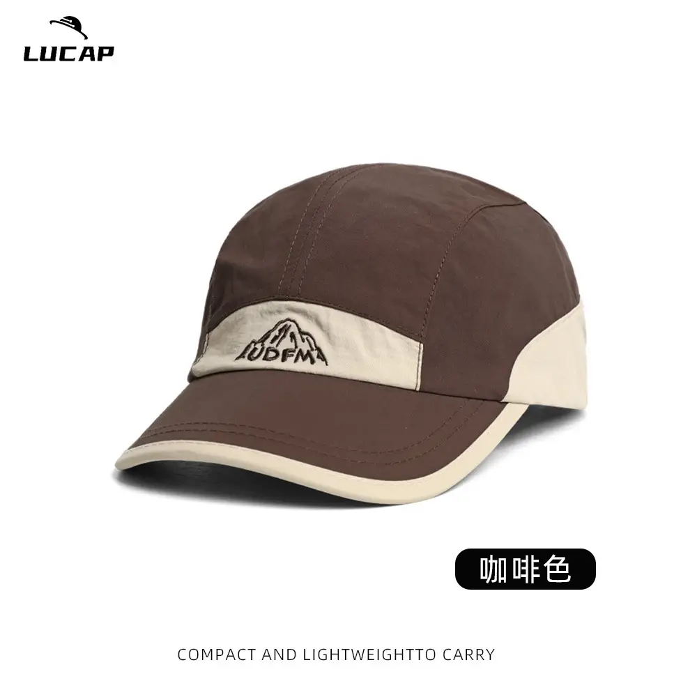 Lucap Black Peaked Baseball Cap Lightweight Carry - Image 3