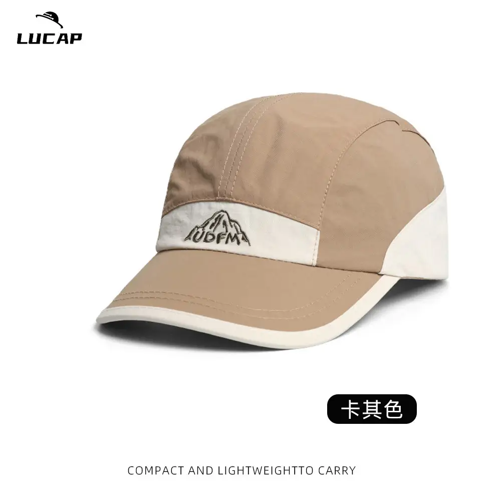 Lucap Black Peaked Baseball Cap Lightweight Carry - Image 4