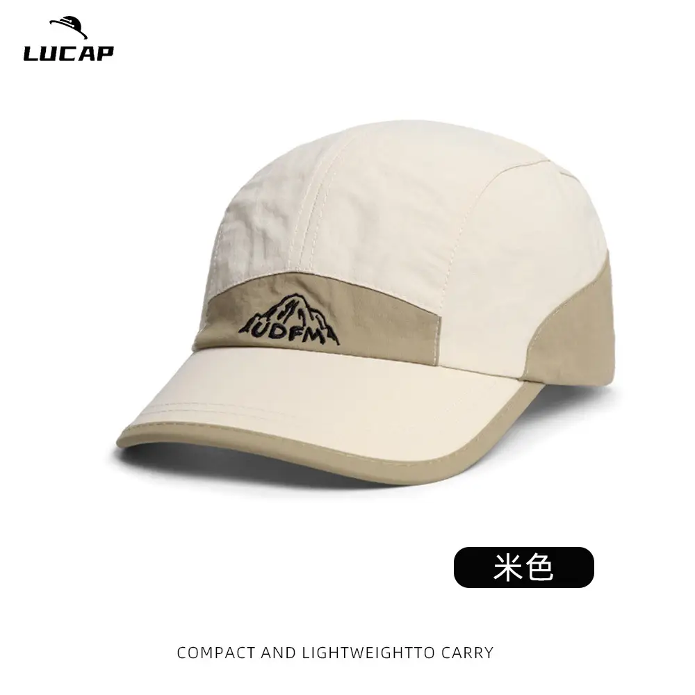 Lucap Black Peaked Baseball Cap Lightweight Carry - Image 5