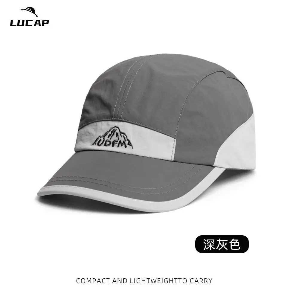 Lucap Black Peaked Baseball Cap Lightweight Carry - Image 6