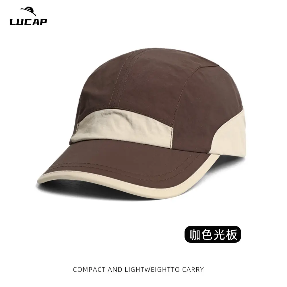 Lucap Black Peaked Baseball Cap Lightweight Carry - Image 9