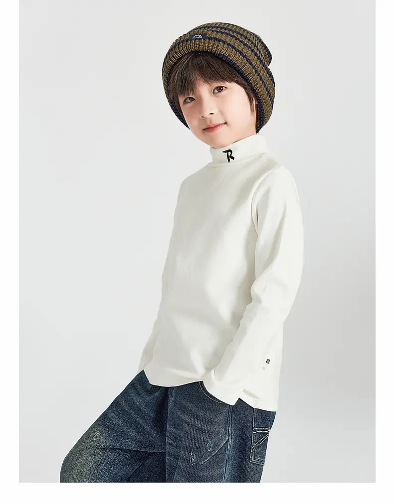 Boys Long Sleeve Warm T-Shirt Blue Winter — feature 30