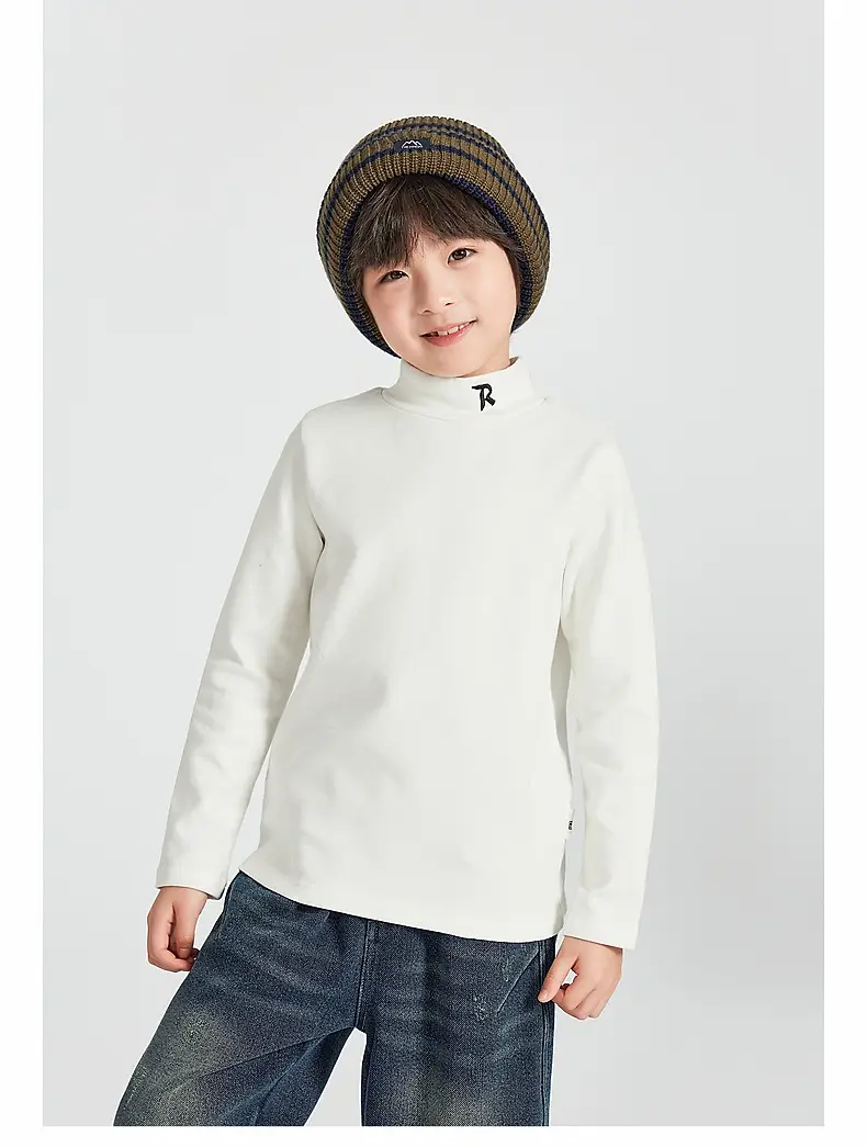 Boys Long Sleeve Warm T-Shirt Blue Winter — feature 31