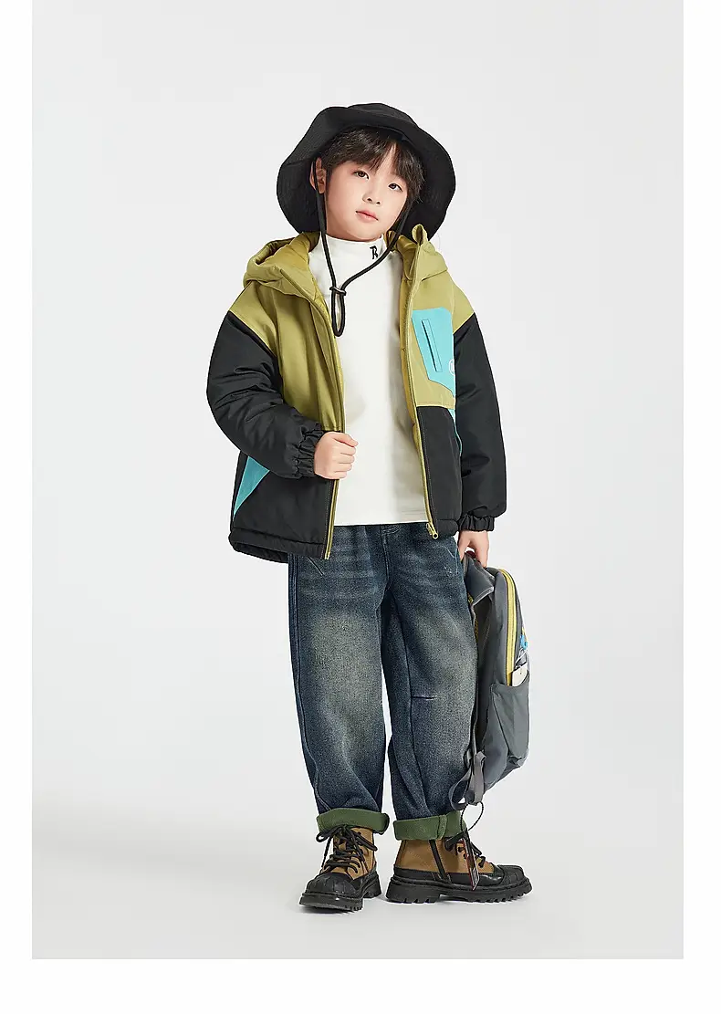 Boys Long Sleeve Warm T-Shirt Blue Winter — feature 37