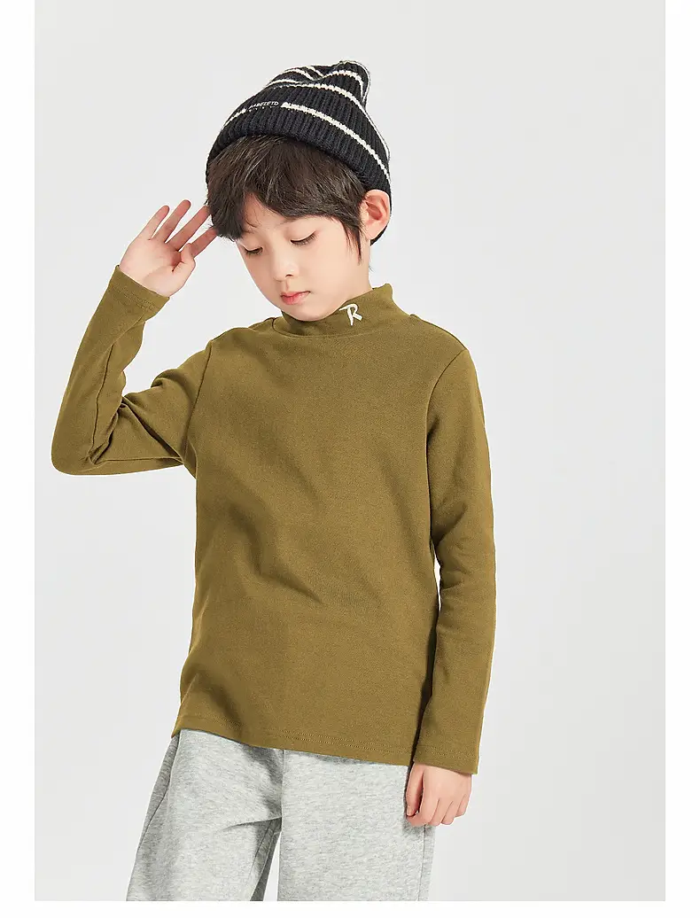 Boys Long Sleeve Warm T-Shirt Blue Winter — feature 42