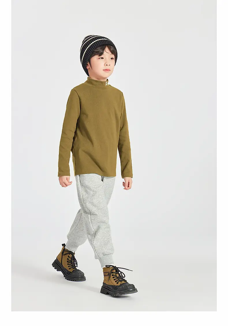 Boys Long Sleeve Warm T-Shirt Blue Winter — feature 44