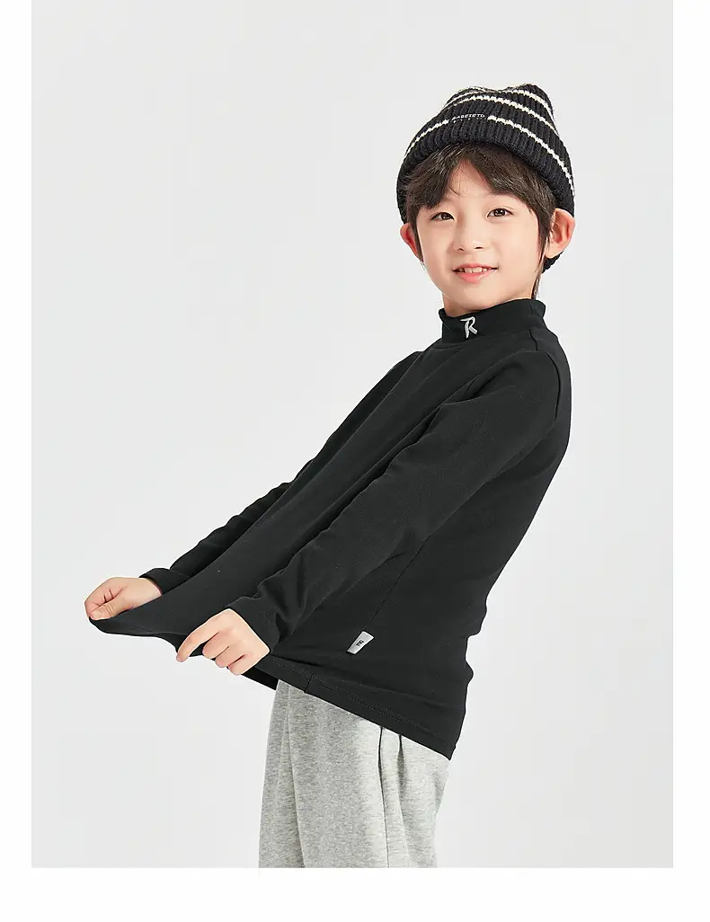 Boys Long Sleeve Warm T-Shirt Blue Winter — feature 48