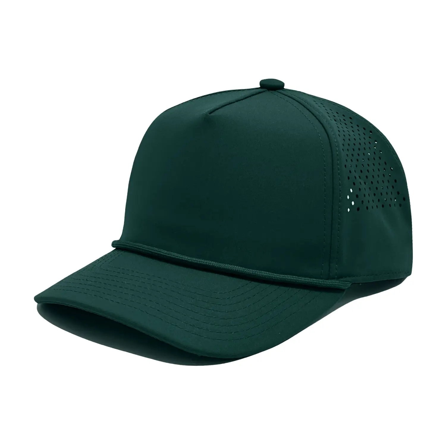 Blue Mesh Golf Cap with Peaked Design - Image 10