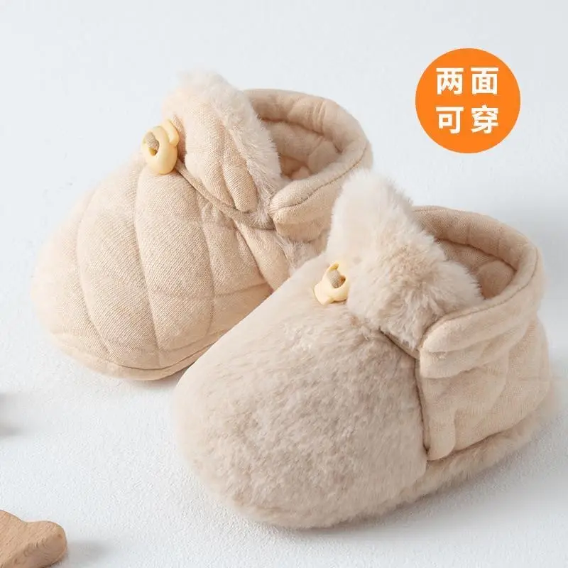 Red Velvet Toddler Shoes for Winter Warmth