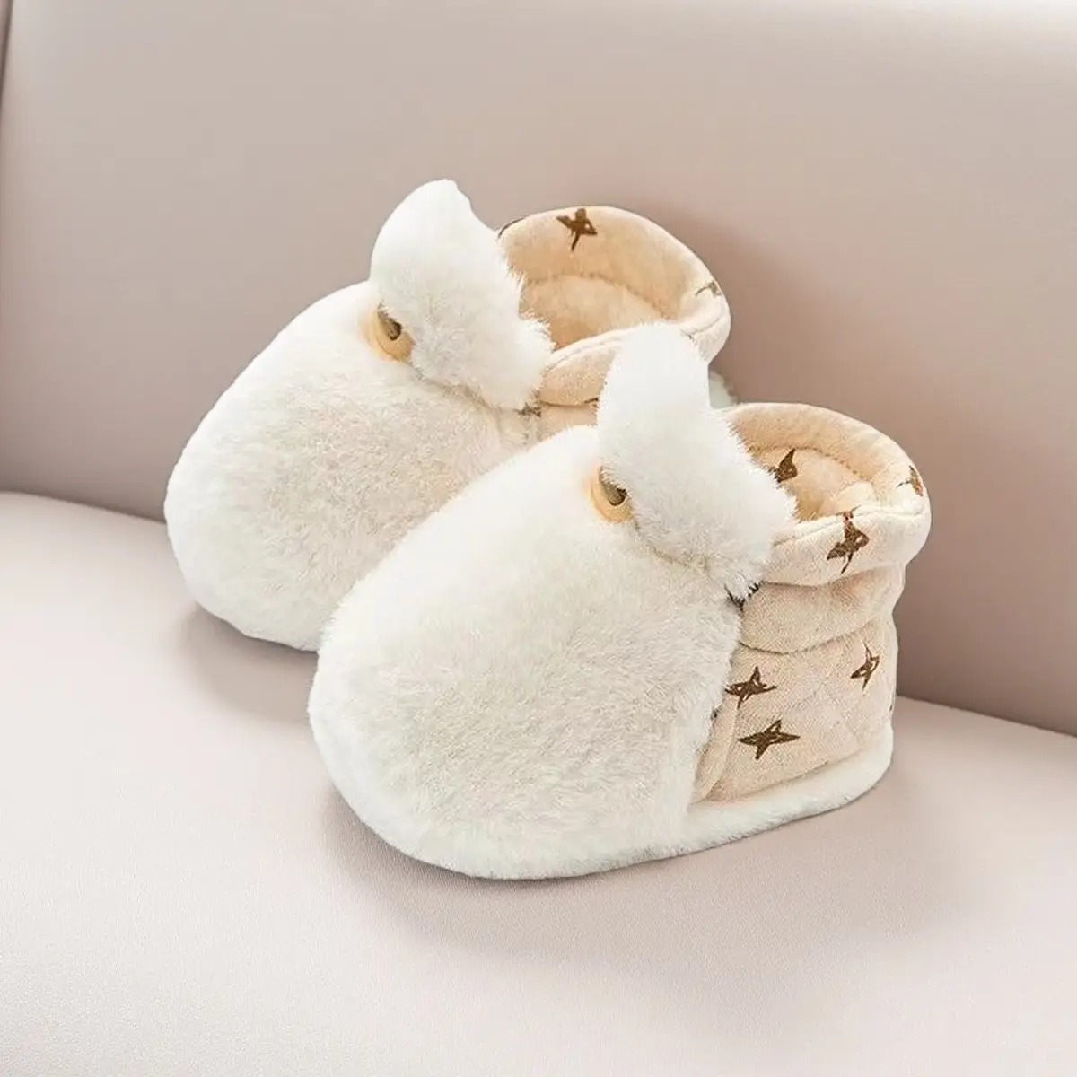 Red Velvet Toddler Shoes for Winter Warmth