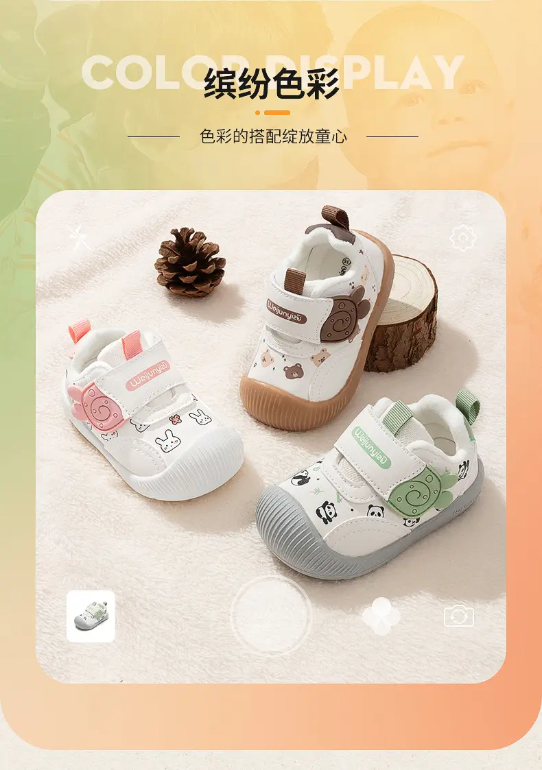 Pink Cotton Toddler Shoes for Girls 1-2 Years — feature 5