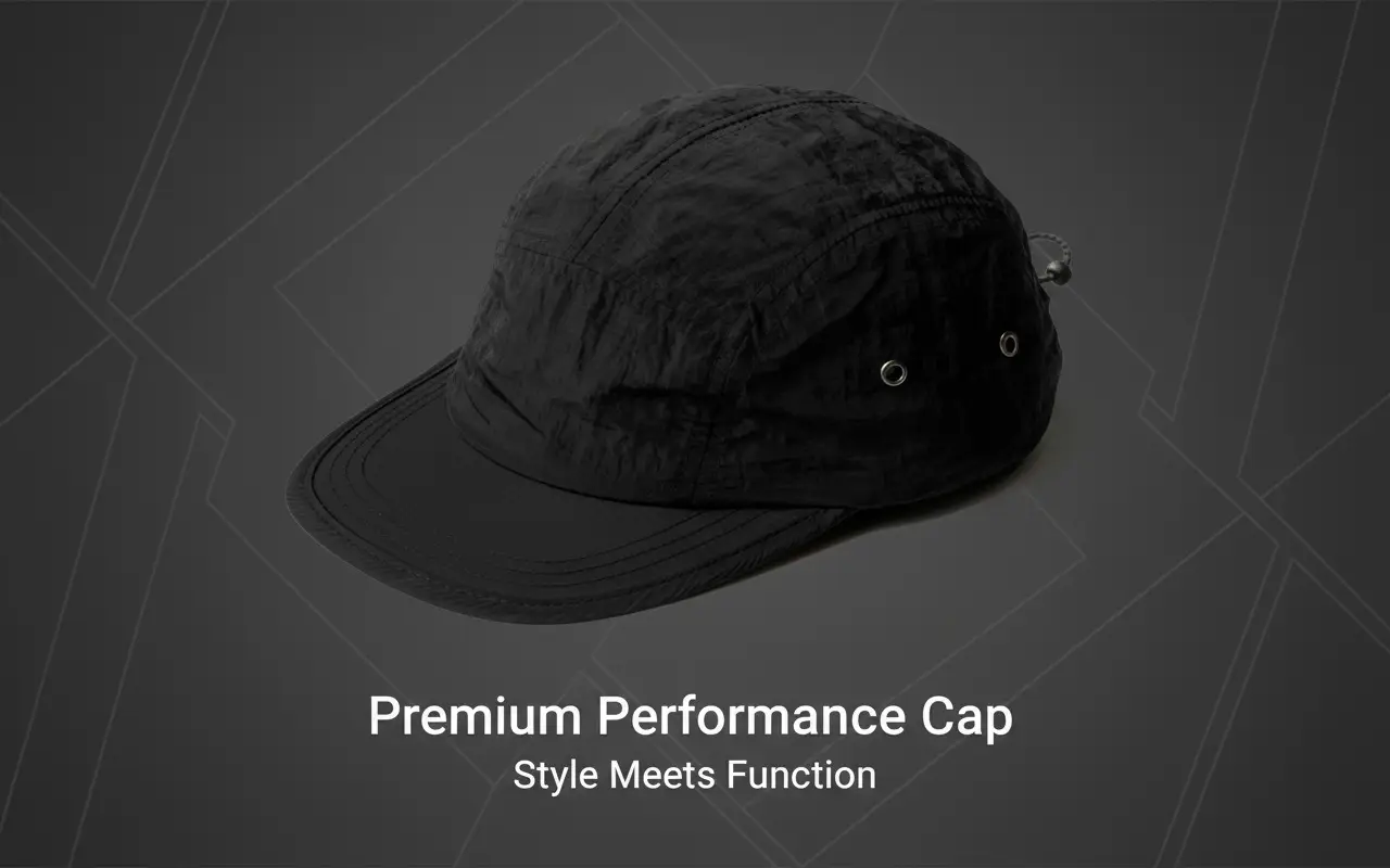 Black 5-Pan Japanese Street Style Sun Hat — feature 6