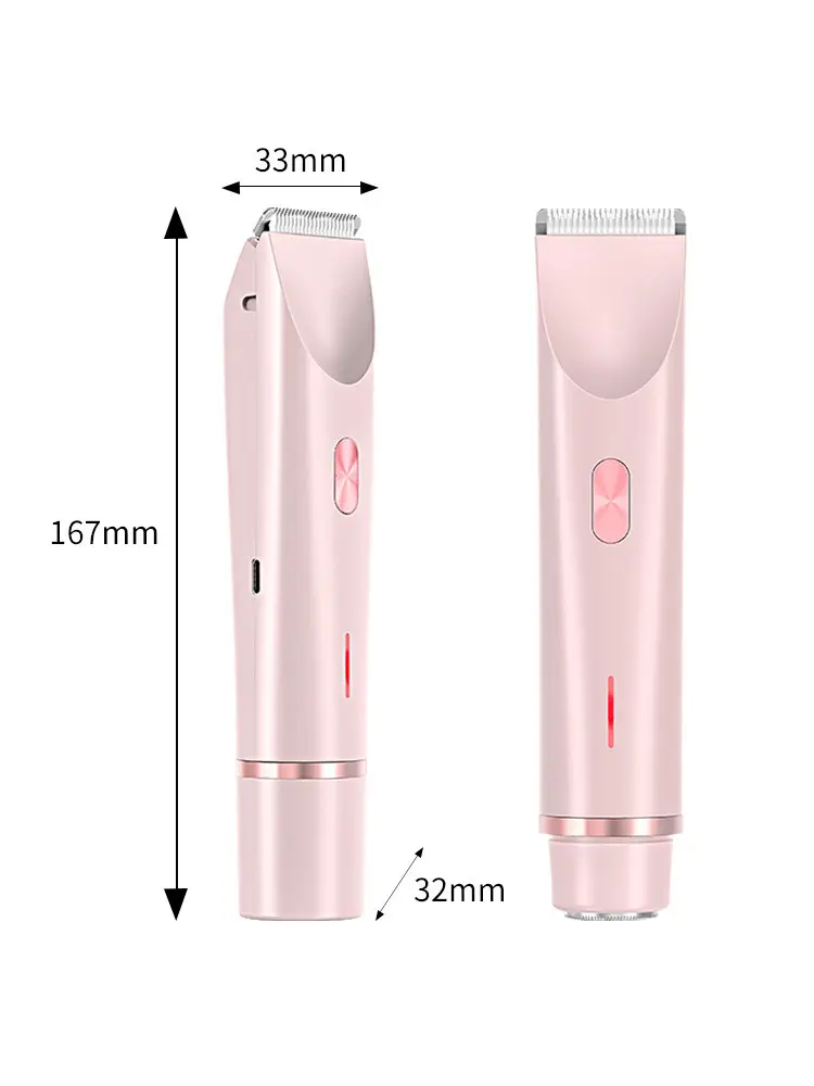 Cross-Border New Private Parts Armpit Hair and Leg Hair Women's Shaver Electric Double-Head Hair Removal Instrument Body Hair Shaving Instrument — feature 12