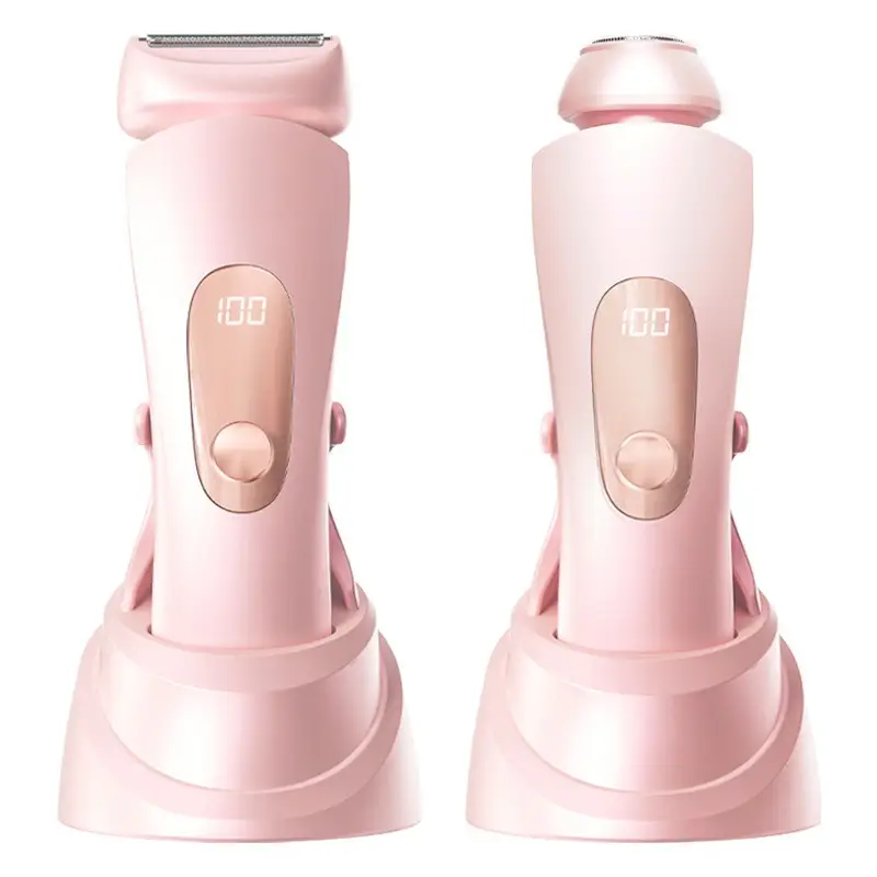 Cross-Border New Private Parts Armpit Hair and Leg Hair Women's Shaver Electric Double-Head Hair Removal Instrument Body Hair Shaving Instrument