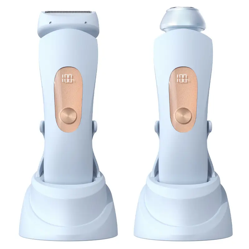 Cross-Border New Private Parts Armpit Hair and Leg Hair Women's Shaver Electric Double-Head Hair Removal Instrument Body Hair Shaving Instrument
