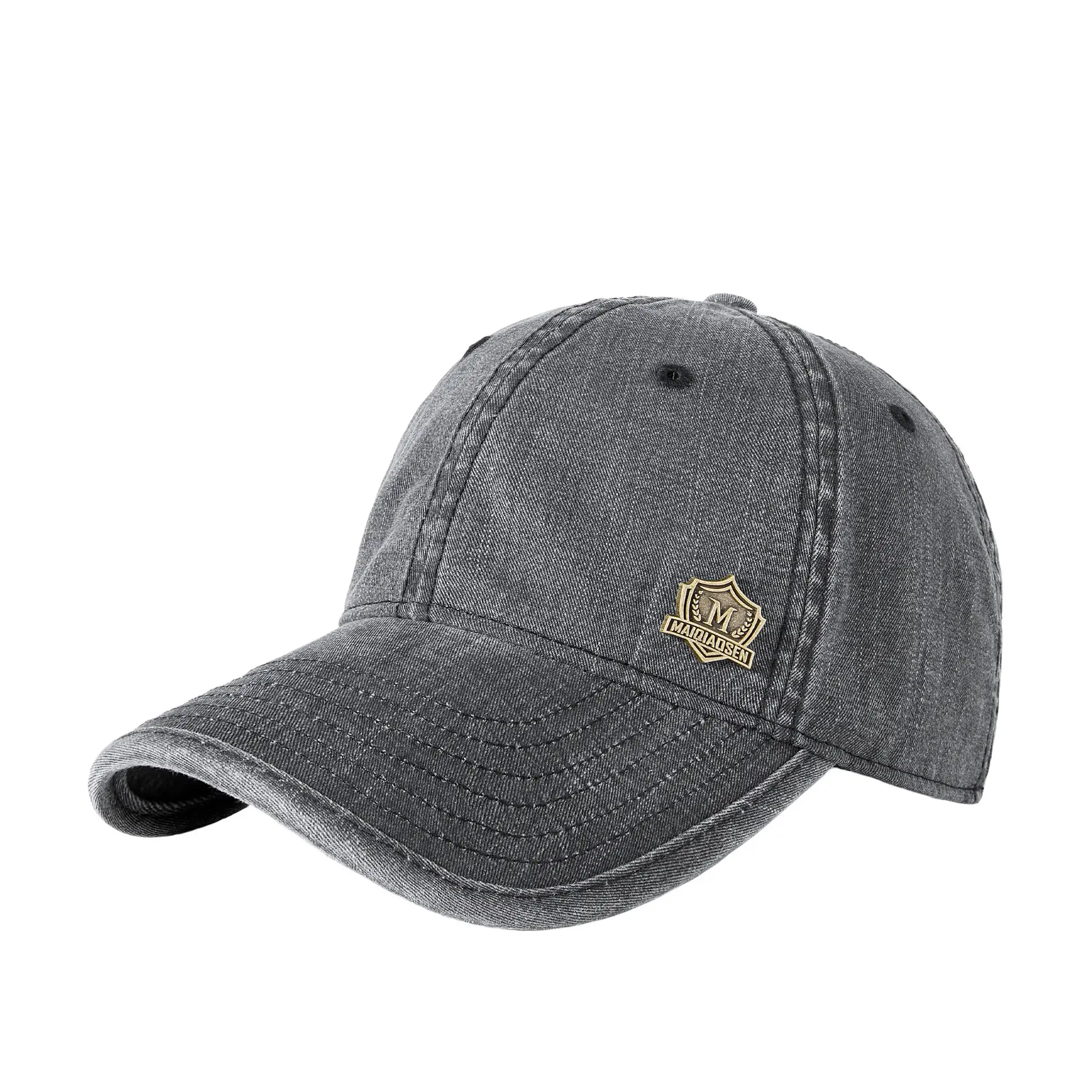 Men's Grey Baseball Cap Korean Style Outdoor Sun Hat - Image 11