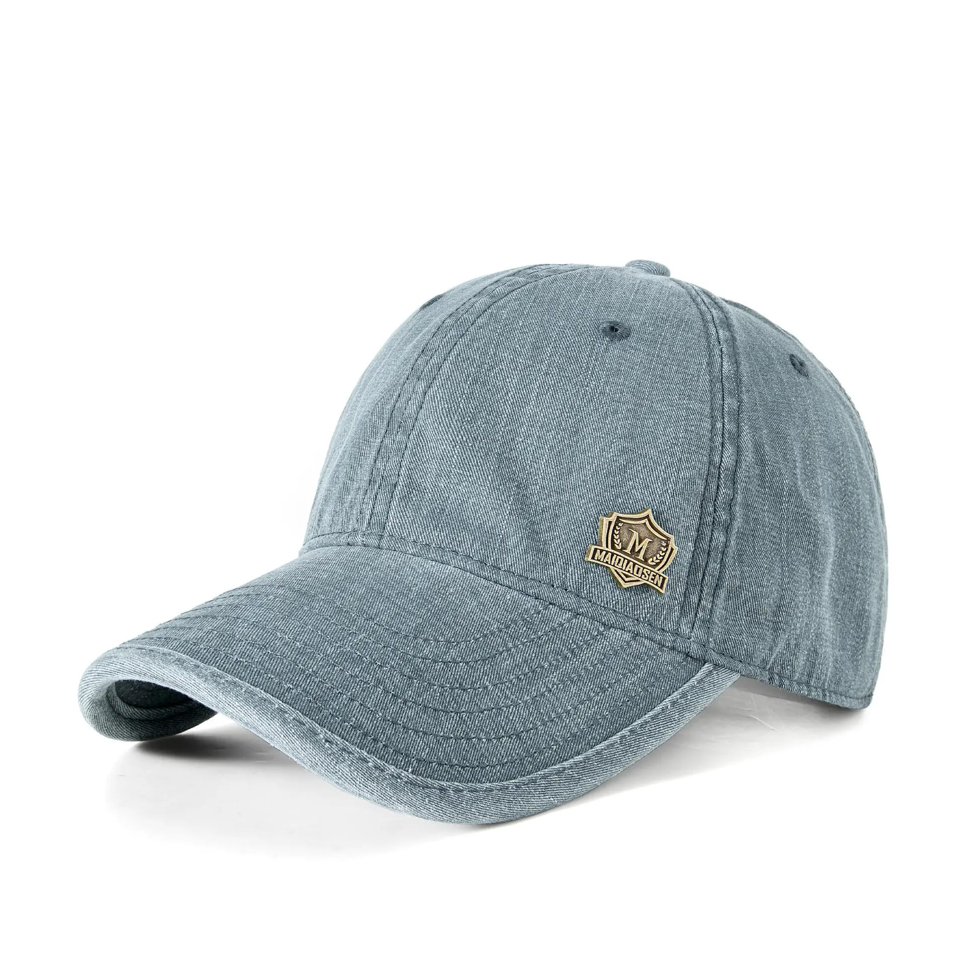 Men's Grey Baseball Cap Korean Style Outdoor Sun Hat - Image 4