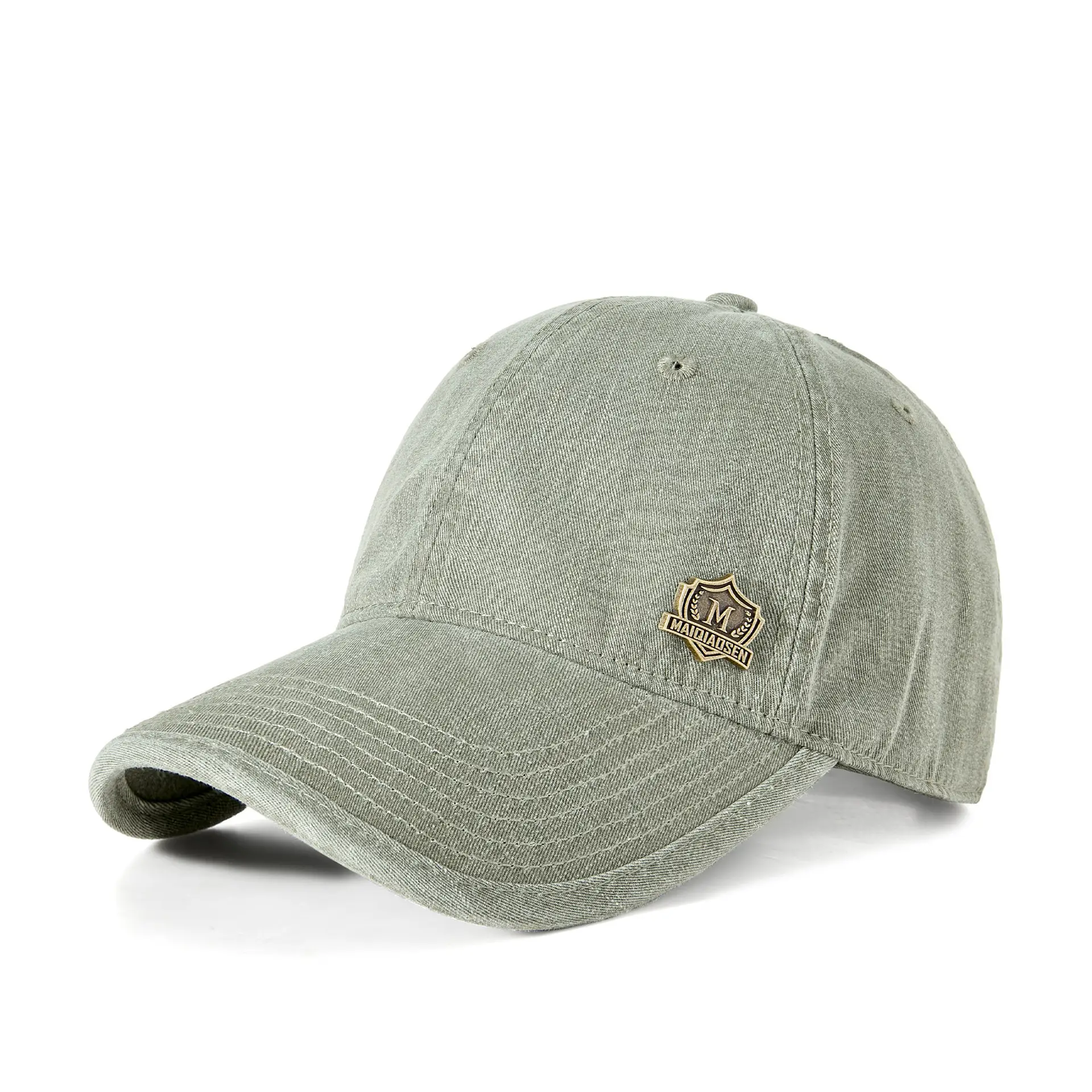 Men's Grey Baseball Cap Korean Style Outdoor Sun Hat - Image 5