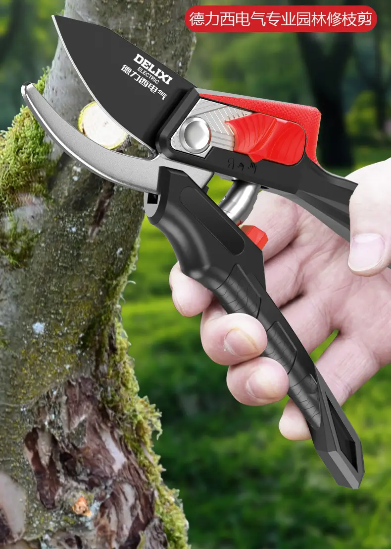 Delixi Electric Gardening Scissors Pruning Shears Fruit Tree Floral Scissors Garden Thick Branches Flower Grafting Special Scissors — feature 13