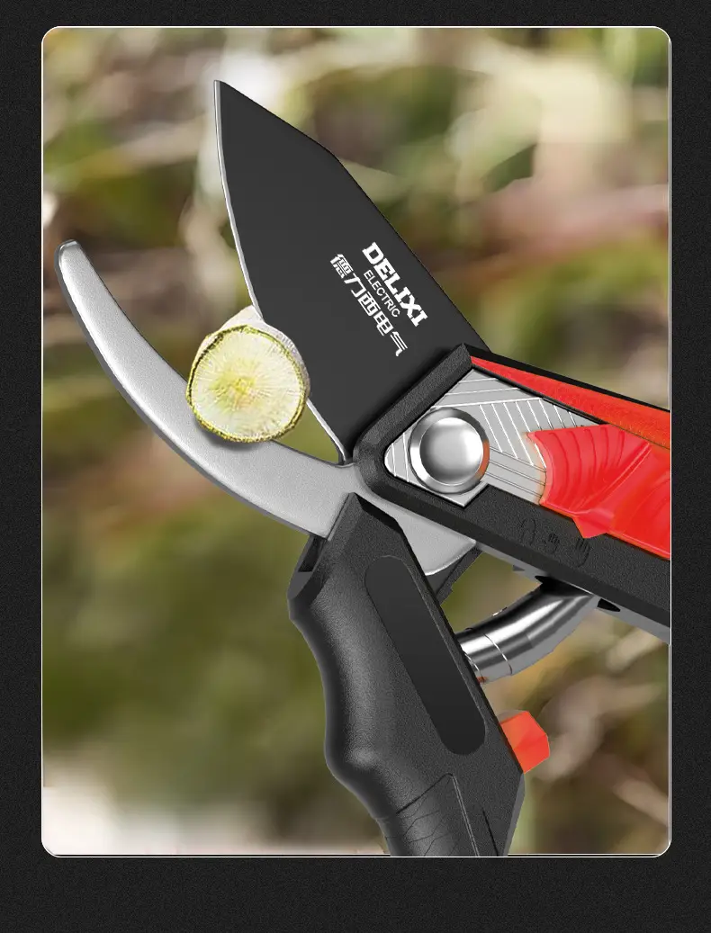 Delixi Electric Gardening Scissors Pruning Shears Fruit Tree Floral Scissors Garden Thick Branches Flower Grafting Special Scissors — feature 18