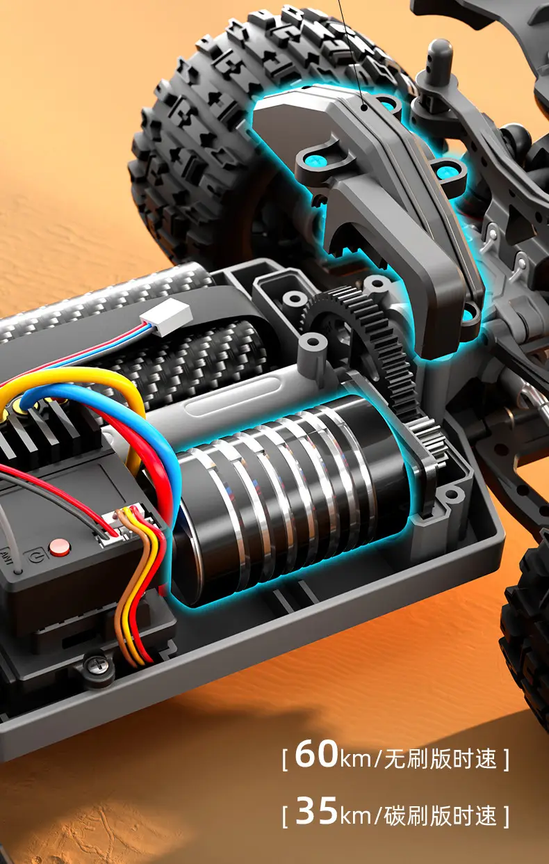 Factory Sg118 Remote Control Rc Big-Wheel Climbing High-Speed Off-Road Vehicle 1:18 Full Scale Professional Remote Control Four-Wheel Drive Remote Control — feature 13