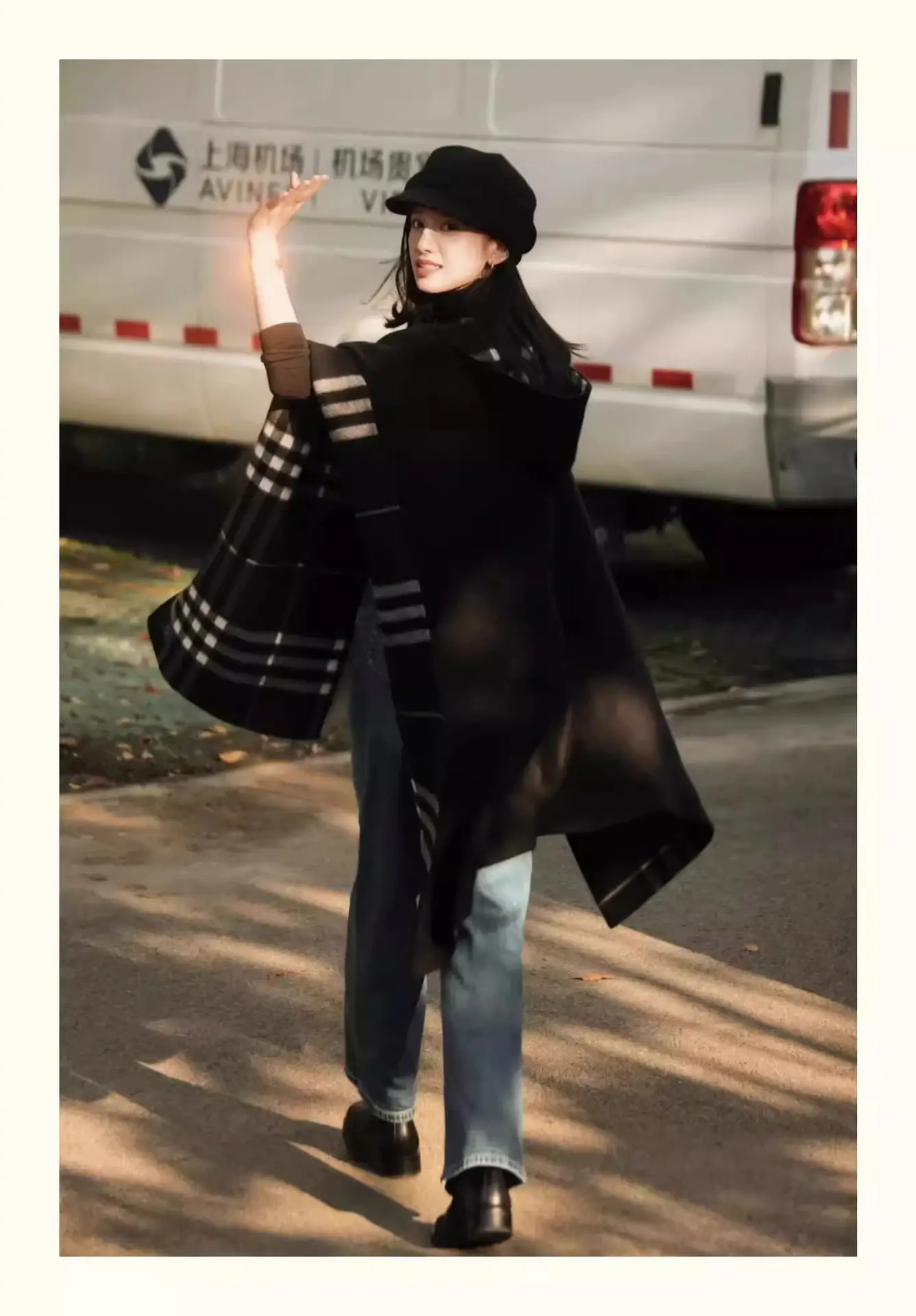 Women Black Wool Beret Peaked Cap Winter Warm — feature 9