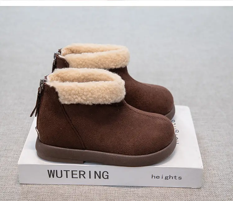Baby Fleece Boots Brown Winter Warm Anti-Slip — feature 14