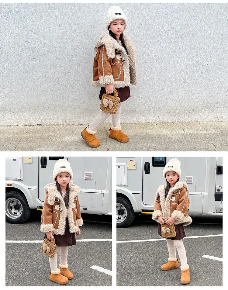 Baby Fleece Boots Brown Winter Warm Anti-Slip — feature 17
