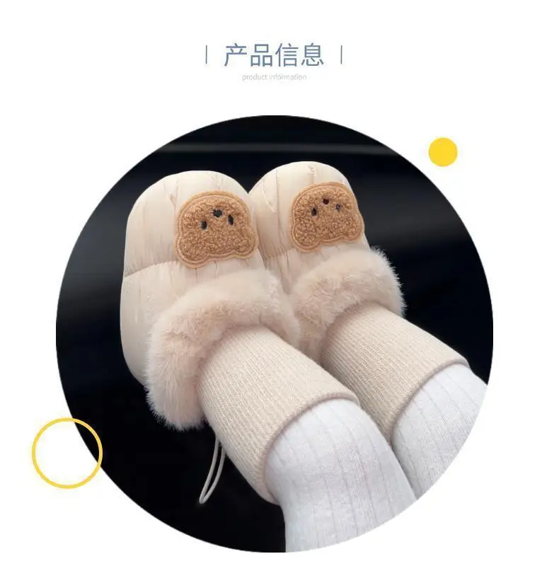 Cute Fleece Baby Shoes for Newborns Pink — feature 3
